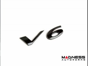 Jaguar Custom Emblem - V6 - Gloss Black Finish Jaguar Custom Emblem - V6 - Gloss Black Finish